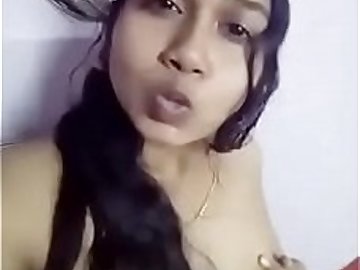 Elder sister making her black hairy pussy fingering video for her bf