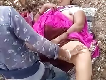 tamil couple enjoying outdoor sex in forest